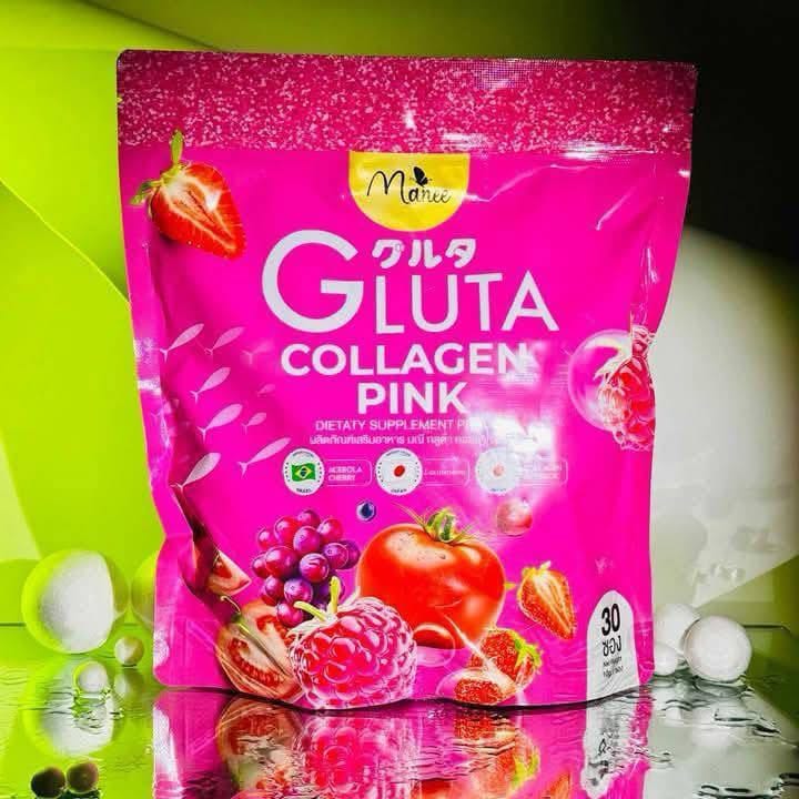 Manee Gluta Collagen Pink Juice 30 sachets in 1 packet - 3