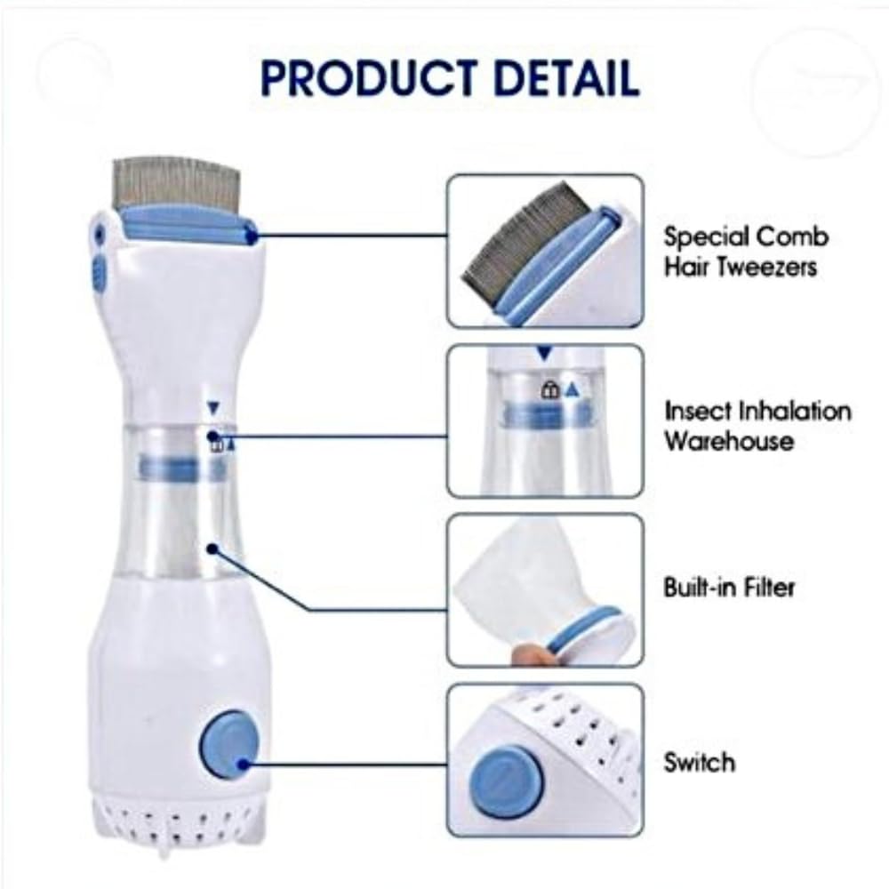 V-COMB Electric Head Lice & Nit Removal Comb - 4