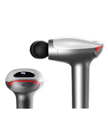 Professional Rechargeable Type-C Fascia Gun Double Handles and Heads Whole Body Muscle Relaxation Vibration Massage - 2