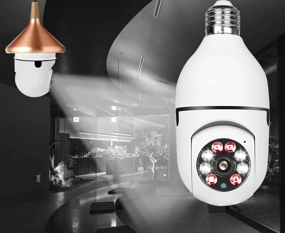 Smart 360° Rotated Security Camera HD 1080P with Two-way Audio, Motion Tracking, and Waterproof Design - 7
