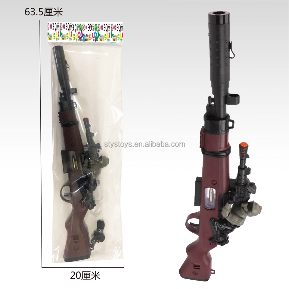 Spray Function Operated Flashing Gun Electric Soldiers Vibration Sniper Lights Sounds Toy Guns for Boys - 7
