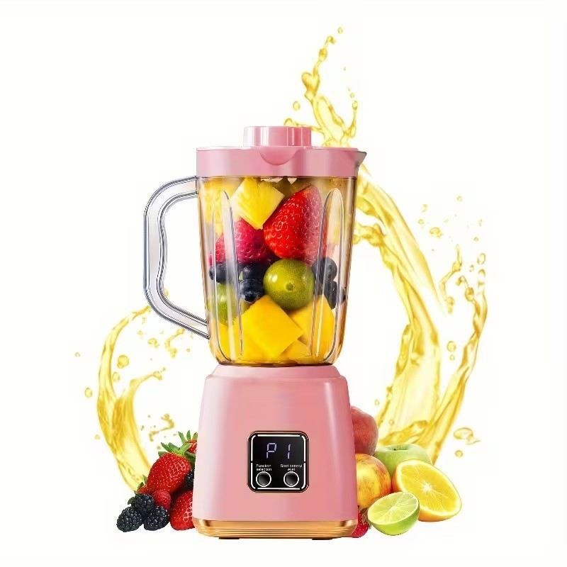 USB Rechargeable Portable Blender and Handheld Juicer Perfect for Smoothies With Digital Display, Stainless Steel Blade - 9