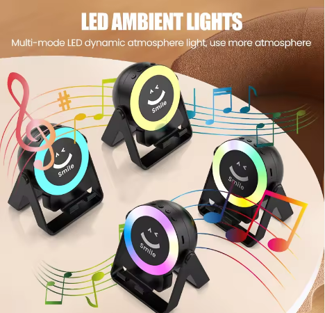 Advanced Bluetooth Speaker with Phone Stand RGB Color Sensor Technology Portable Wireless Speaker Waterproof for Karaoke - 5