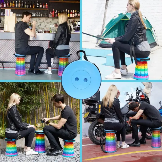 Folding Stool Telescopic Chair - 3