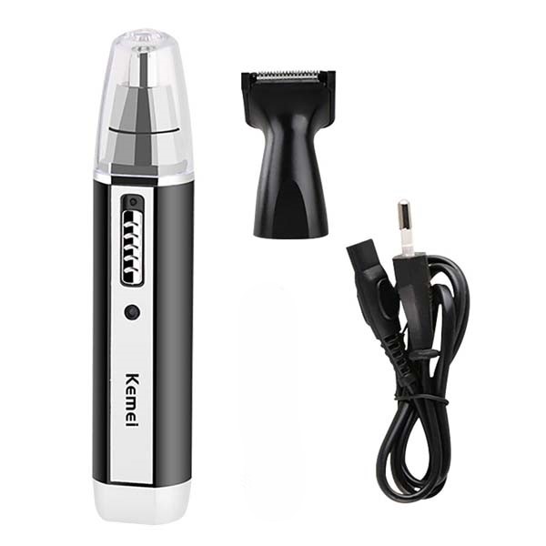 Kemei KM-6632 2 In 1 Rechargeable Nose Hair Trimmer - 2