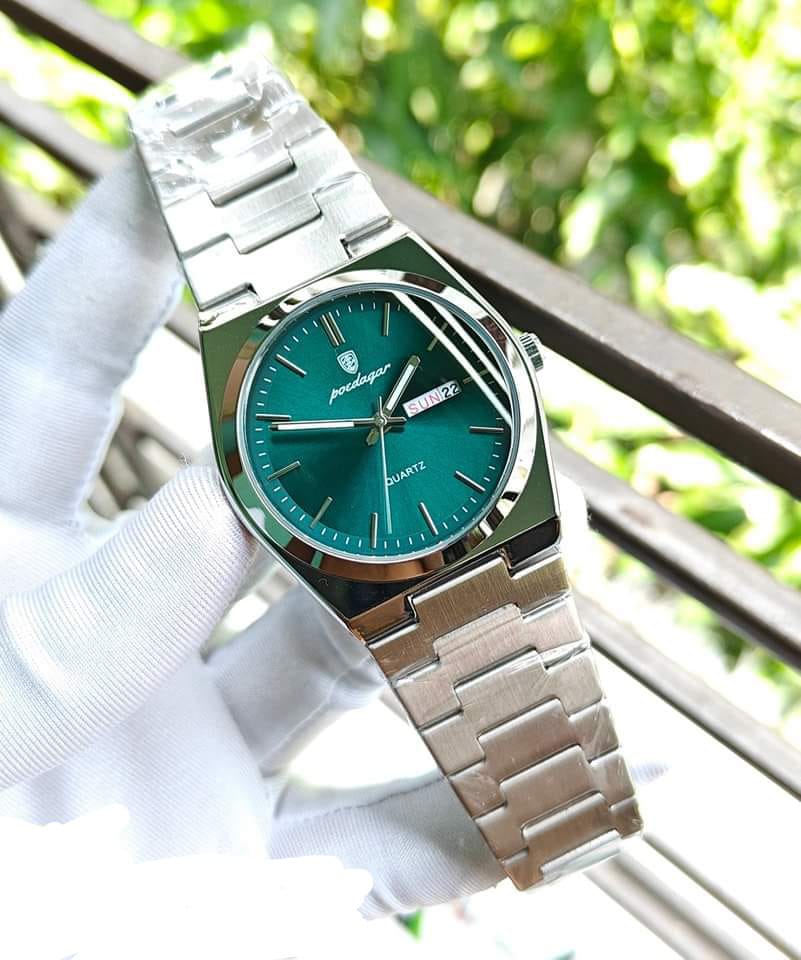 POEDAGAR 930 Men's New Luxury Luminous Date Week Stainless Steel Quartz Watch For Men - 3
