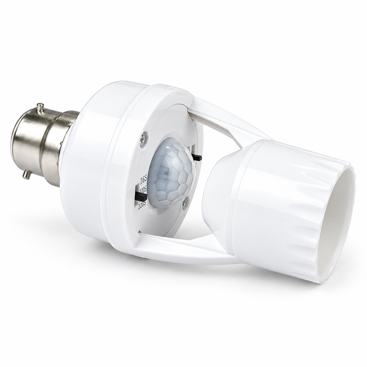 Intelligent Motion Sensor Lamp Holder – E27 Radar & Infrared Automatic Light Socket with 360° Detection, Adjustable Time-Delay & 200W Load Capacity - 2
