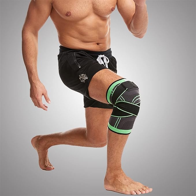 UNBIT Knee Braces， Kneelet Sports Knee Pads Cycling Man Adjustable Women Compression Elastic Knee Support Fitness Equipment Protective - 2