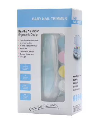 For Newborn Infant Baby Nail Trimmer Electric Baby Nail Clippers Safe Baby Nail File Kit Manicure Set Trim Polish Grooming Kit - 2