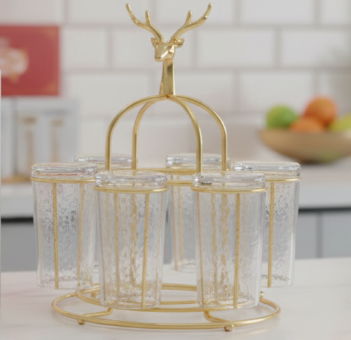 Rotatable Glass Holder Rack - 2
