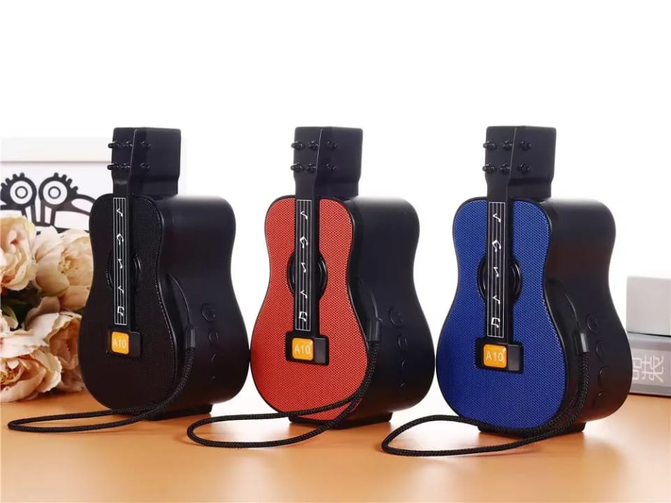 A10 Guitar model Portable Mini Karaoke Speaker with Stereo Sound subwoofer High sound quality Active BT TF Speakers Toy - 5