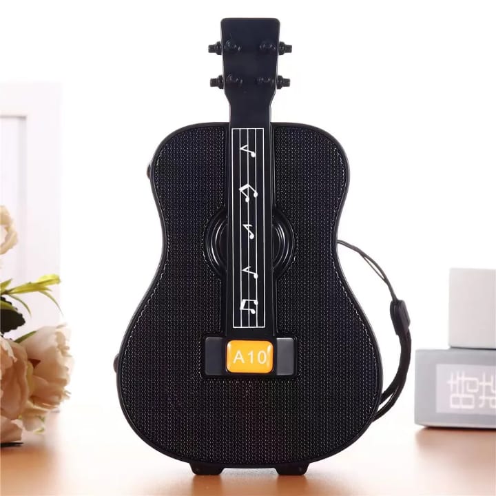 A10 Guitar model Portable Mini Karaoke Speaker with Stereo Sound subwoofer High sound quality Active BT TF Speakers Toy - 4
