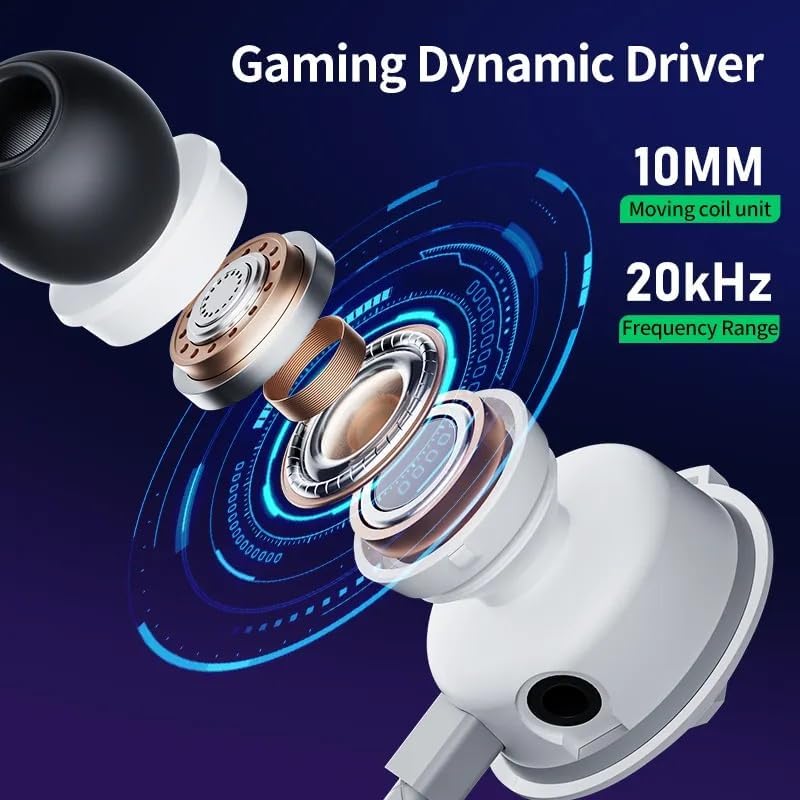 RX3 Pro Gaming Headphones, Wired Type-C, Over-Ear, Grey, 16 Ohm Impedance, Dual HD Noise-Cancelling Mic, 20Hz Frequency Response, 10MW Sensitivity, Curved Jack - 6